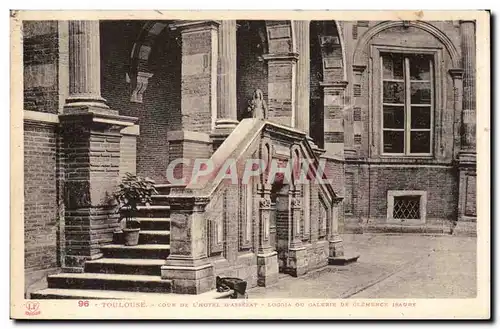 Ansichtskarte AK Toulouse Cour de l&#39hotel d&#39Assezat Loggia ou galerie de Clemence ISaure