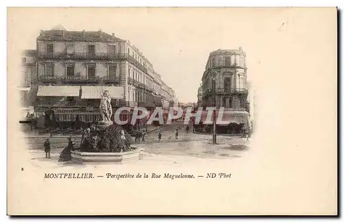 Cartes postales Montpellier Perspective de la rue Maguelonne