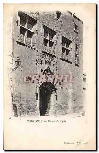 Cartes postales Toulouse Facade du lycee