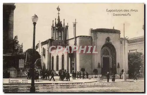 Paris Cartes postales Exposition internationale des Arts Decoratifs Paris 1925 Pavillon de la Grande Bretagne