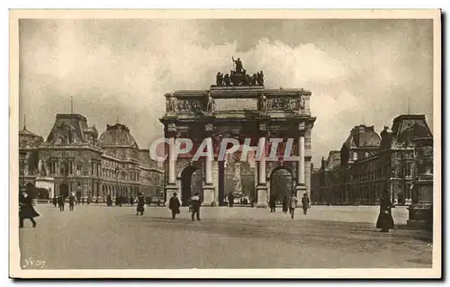 Paris Ansichtskarte AK Place du Carrousel au jardin des Tuileries