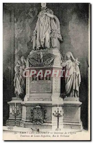 Saint Leu la Foret Ansichtskarte AK Interieur de l&#39eglise Tombeau de louis Napoleon Roi de Hollande