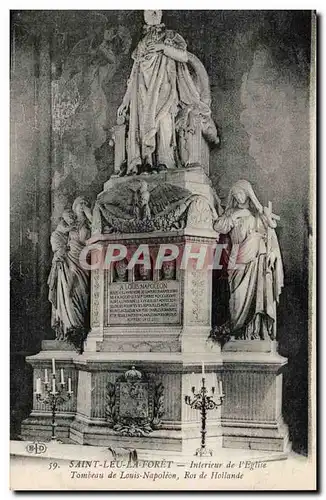 Saint Leu la Foret Cartes postales Interieur de l&#39eglise Tombeau de louis Napoleon Roi de Hollande