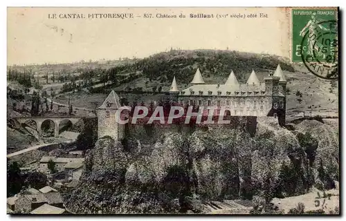 Cantal Cartes postales Chateau de Saillant Cote Est