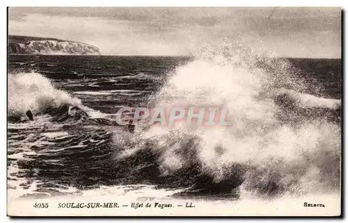 Ansichtskarte AK Soulac sur mer Effet de vagues