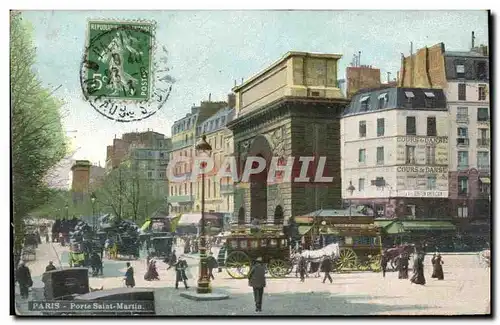 Cartes postales Paris Porte Saint Martin