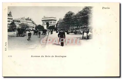 Cartes postales Paris Avenue du Bois de Boulogne