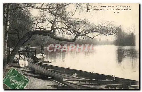 Cartes postales Bois de Vincennes Lac Daumesnil L&#39embarcadere