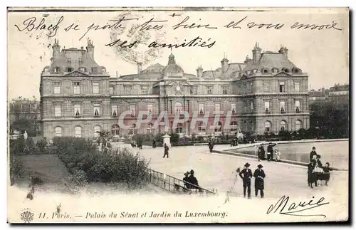 Ansichtskarte AK Paris Palais du Senat et Jardin du Luxembourg