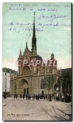 Ansichtskarte AK Paris Eglise St laurent