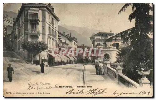 Suisse Montreux Grand rue