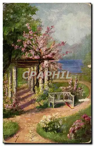 Cartes postales Fantaisie Jardin