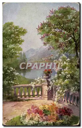 Cartes postales Fantaisie Jardin