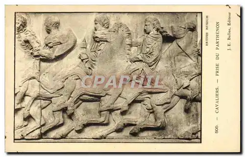 Ansichtskarte AK Fantaisie CAvaliers Frise du parthenon Grece Greece