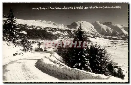 Cartes postales moderne Route d ela Croix Perrin en hiver Pic St michel Col de l&#39arc et Cornalion