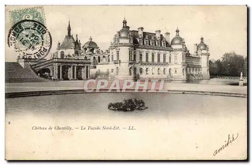 Chateau de Chantilly Cartes postales la facade Nord Est