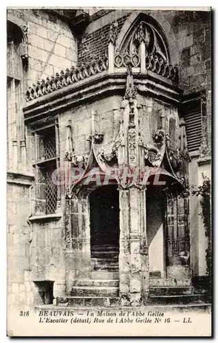 Beauvais Cartes postales la maison de l&#39abbe Gellee L&#39escalier