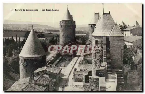 Ansichtskarte AK Cite de Carcassonne Les lices hautes