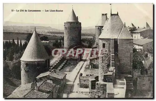 Cartes postales Cite de Carcassonne Les lices hautes