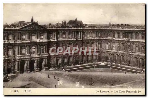 Paris Ansichtskarte AK Musee du Louvre Cour Francois 1er