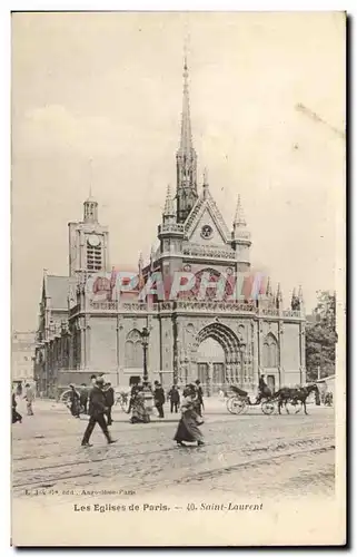 Paris Cartes postales Eglise Saint Laurent