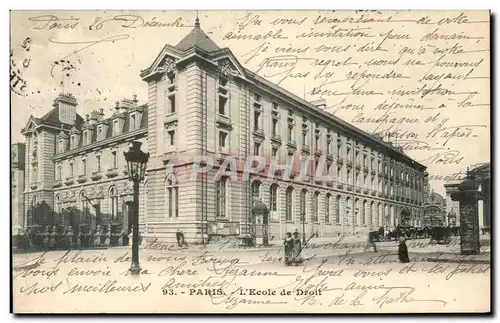 Paris Ansichtskarte AK Ecole de droit ( Assas )