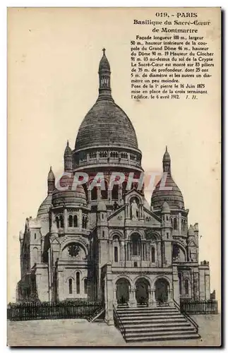 Paris Cartes postales Basilique du Sacre Coeur de Montmartre