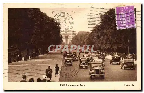 Paris Ansichtskarte AK Avenue Foch