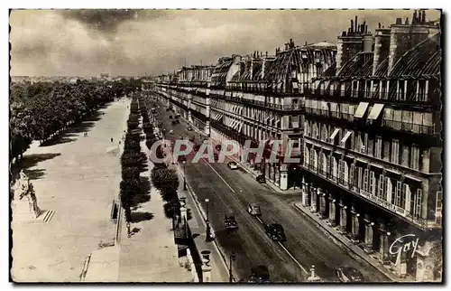 Paris Moderne Karte Rue de Rivoli et jardin des Tuileries