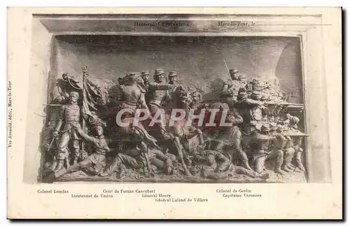 Ansichtskarte AK Haut relief d&#39infanterie Mars la Tour ( militaria )