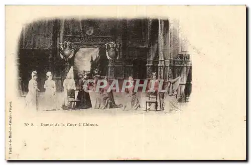 Cartes postales Dames de la cour a Chinon ( Jeanne d&#39arc )