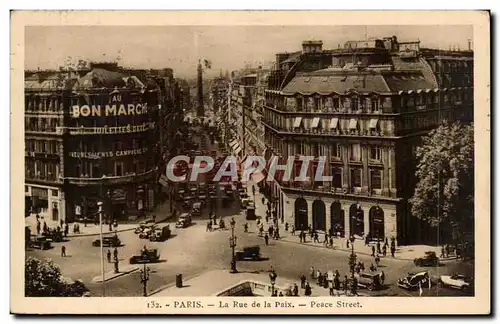 Cartes postales Paris La rue de la Paix