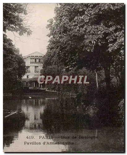 Cartes postales Paris Bois de Boulogne Pavillon d&#39Armenonville