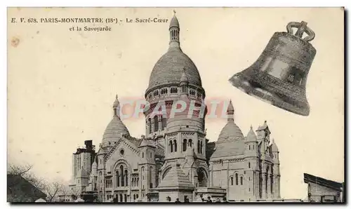 Ansichtskarte AK Paris Montmartre Sacre Coeur et la savoyarde ( cloche )