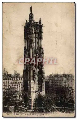 Cartes postales Paris Tour Saint Jacques