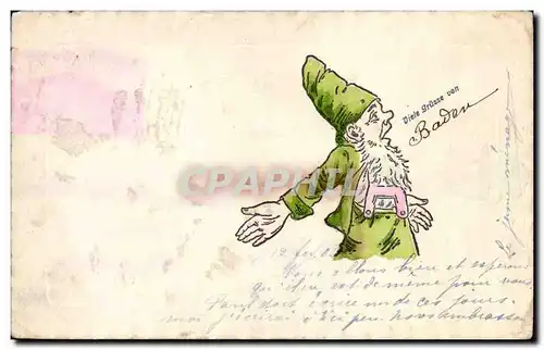 Cartes postales Fantaisie Nain Dwarf