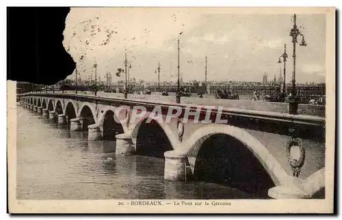 Bordeaux Cartes postales Le pont sur la Garonne