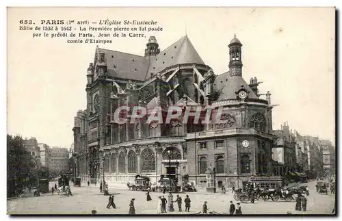 Paris Ansichtskarte AK Eglise Ste Eustache