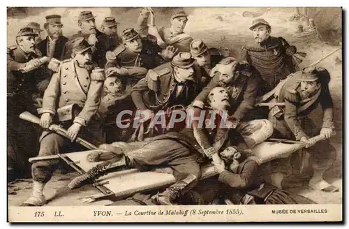 Cartes postales Yvon La Courtine de malakoff ( 8 septembre 1855 ) Musee de Versailles militaria