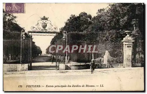 Cartes postales Poitiers Entree principale des jardins de Blossac