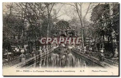 Ansichtskarte AK Paris la fontaine medicis (jardin du luxembourg)