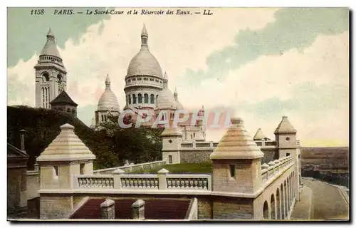 Ansichtskarte AK Paris Le Sacre Coeur et le reservoir des eaux