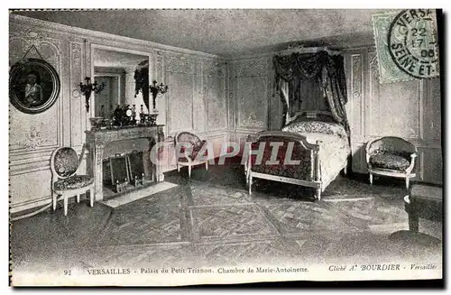 Cartes postales Versailles Palais du Petit TRianon Chambre de marie Antoinette
