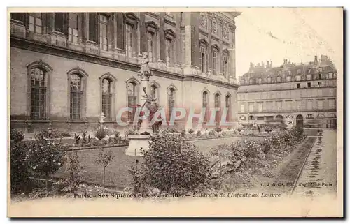 Ansichtskarte AK Paris Ses squares et ses jardins Jardin de l&#39infante au louvre