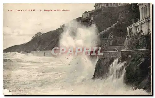 Cartes postales Granville La tempete au plat Gousset