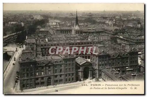 Paris Ansichtskarte AK Panorama sur la Prefecture de police et la Saine Chapelle