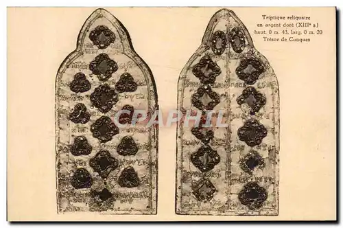 Ansichtskarte AK Triptyque reliquaire en argen tdoe Tresor de Conques