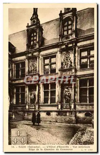 Ansichtskarte AK Caen Hotel d&#39Escoville Vue interieure Siege de la chambre de commerce