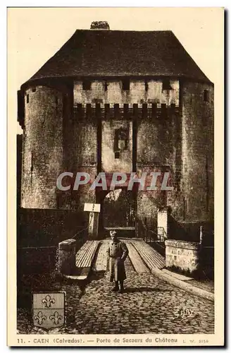 Cartes postales Caen Porte de secours du chateau