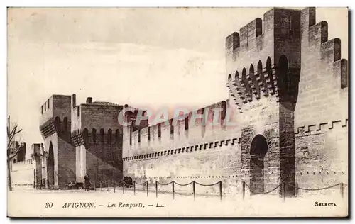 Cartes postales Avignon Les remparts